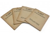 FOUR VOLUMES OF L'ART D'AUJOUR