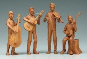 Four Wade Martin carvings, fou