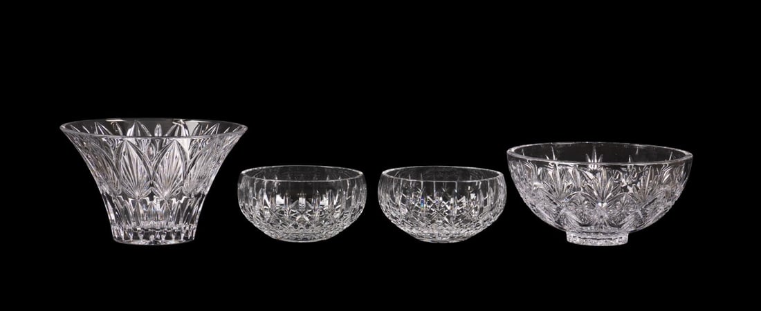FOUR WATERFORD CRYSTAL CENTER OR