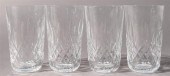 FOUR WATERFORD CRYSTAL HIGHBAL