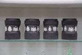 FOUR WEDGEWOOD COVERED CONTAIN