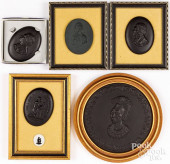 FOUR WEDGWOOD BLACK BASALT POR