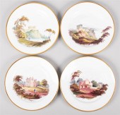 FOUR WEDGWOOD BONE CHINA TOPOG