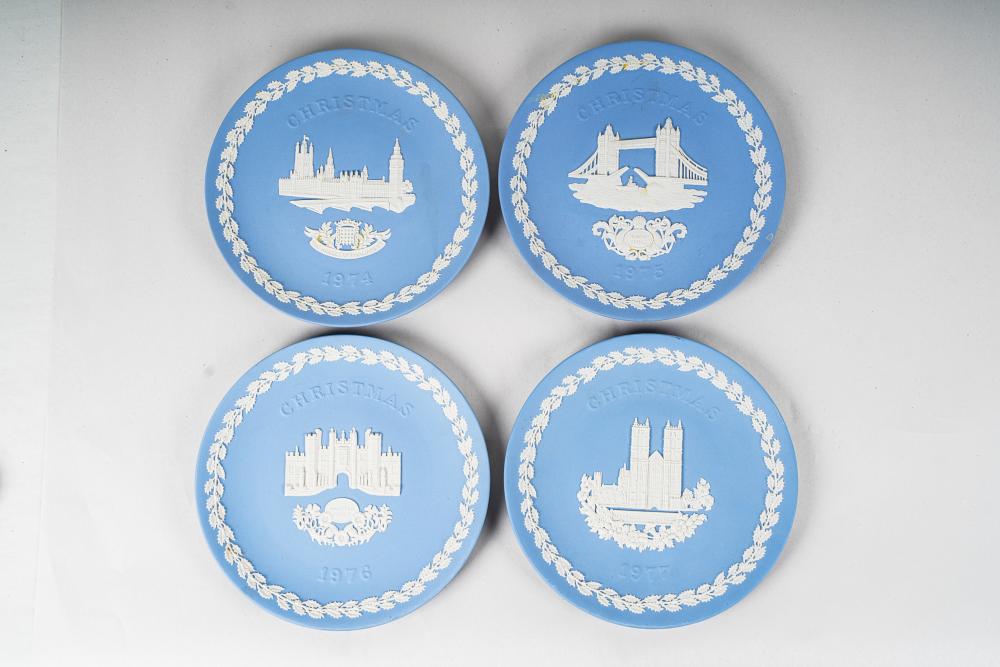 FOUR WEDGWOOD PLATESChristmas
