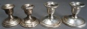 FOUR WEIGHTED STERLING SILVER