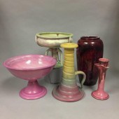 FOUR WELLER ART POTTERY LUSTER
