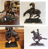 FOUR WESTERN HORSE AND RIDER B
