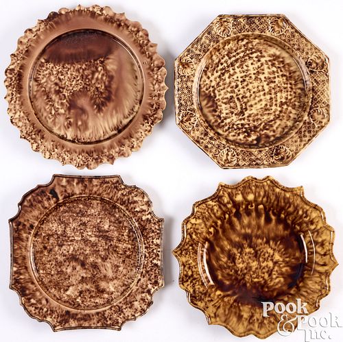 FOUR WHIELDON TYPE TORTOISESHELL