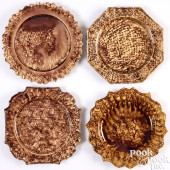 FOUR WHIELDON TYPE TORTOISESHE