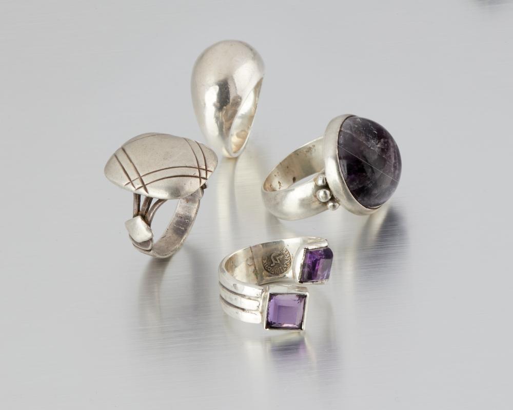 FOUR WILLIAM SPRATLING SILVER AND