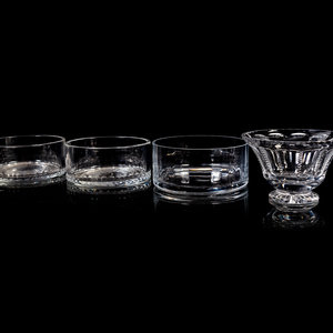 Four William Yeoward Glass Bowls
