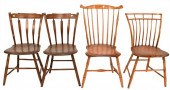 FOUR WINDSOR CHAIRSFour Windso