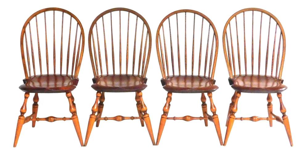 FOUR WINDSOR SIDE CHAIRS BY