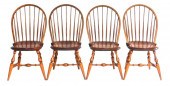 FOUR WINDSOR SIDE CHAIRS BY WA