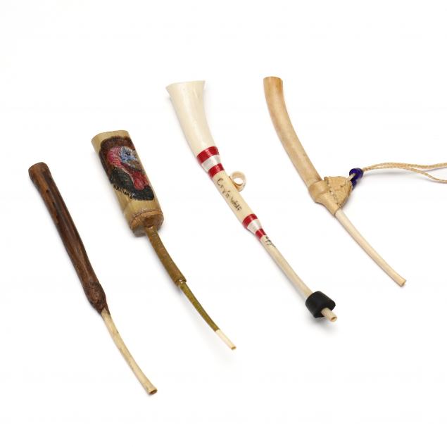 FOUR WING BONE TRUMPET TURKEY CALLS