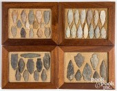 FOUR WOOD FRAMES CONTAINING ST