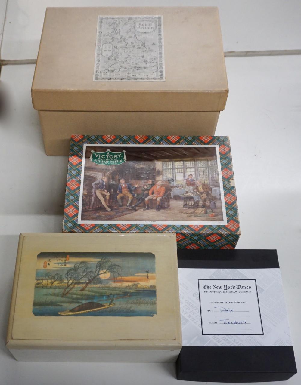 FOUR WOOD JIGSAW PUZZLESFour Wood