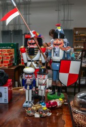 FOUR WOOD NUTCRACKERS & THREE