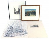 FOUR WORKS ON PAPER: FIRST TWO