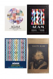 FOUR YAACOV AGAM EXHIBITION PO