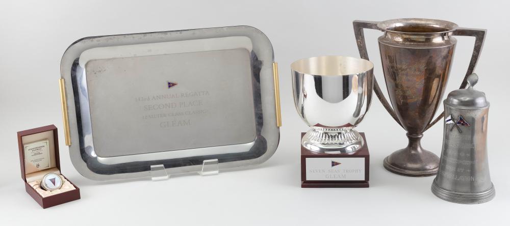 FOUR YACHTING TROPHIES AND A