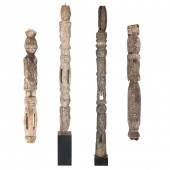 FOUR YORUBA OR BENIN FIGURAL D