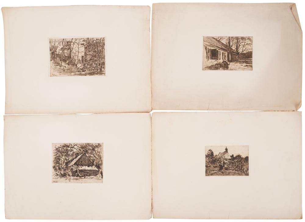 FOUR ZWART WILHELM ETCHINGSnone