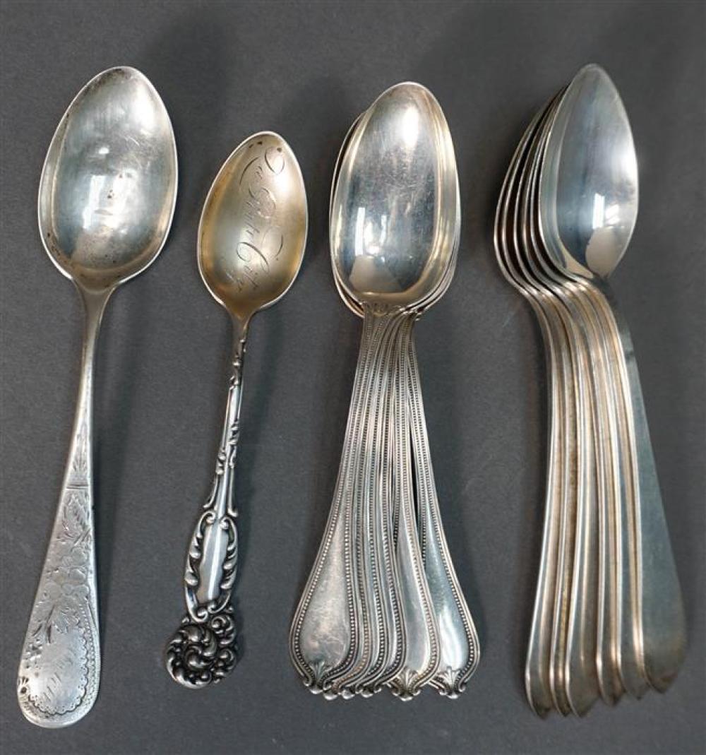 FOURTEEN ASSORTED STERLING