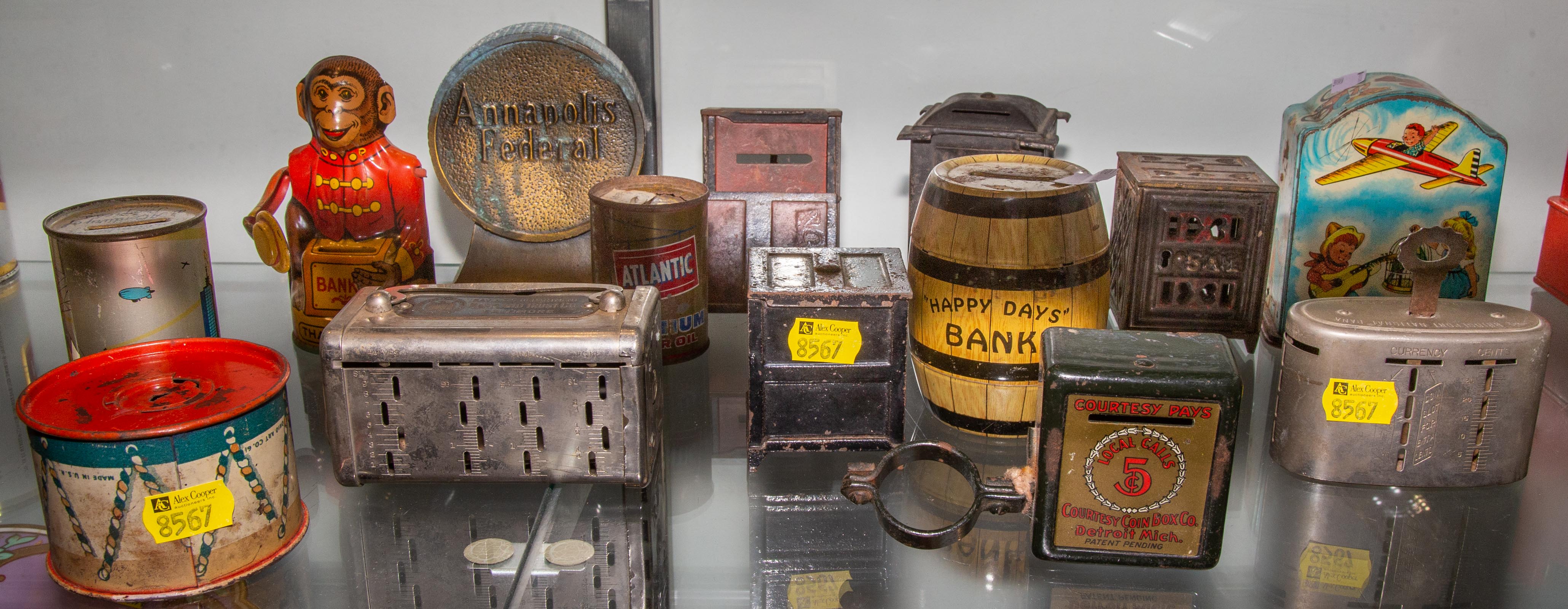 FOURTEEN ASSORTED STILL BANKS