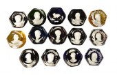 FOURTEEN BACCARAT GLASS PAPERW