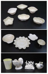 FOURTEEN BELLEEK PARIAN PORCEL