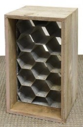 FOURTEEN-BOTTLE RUSTIC HONEYCO