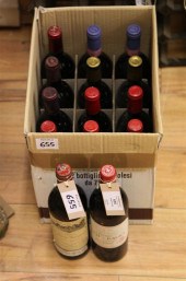 Fourteen bottles mostly claret