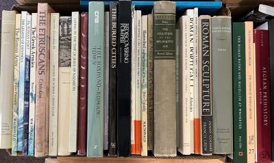 Fourteen boxes of books relating to