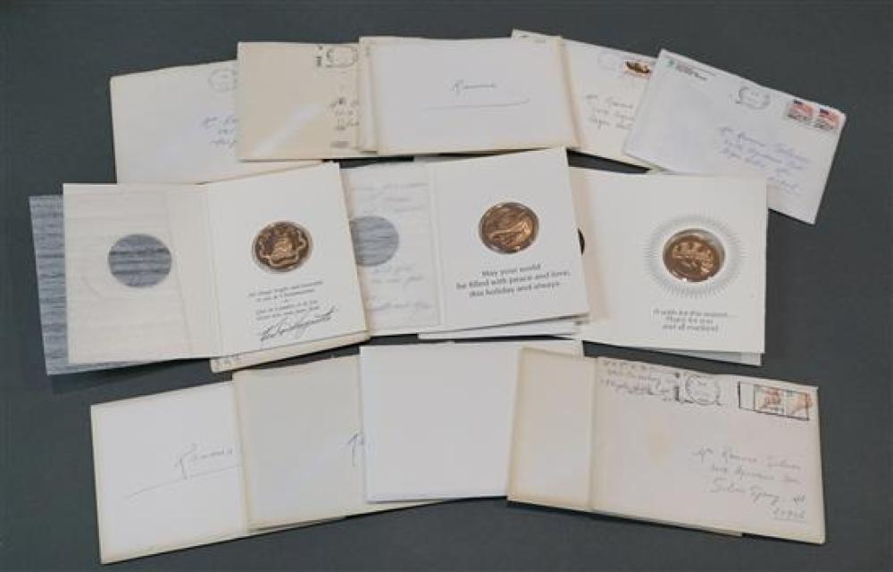 FOURTEEN FRANKLIN MINT BRONZE