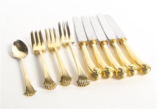Fourteen Gold Wash Silverplate