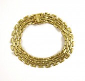 FOURTEEN KARAT GOLD CHAIN BRAC