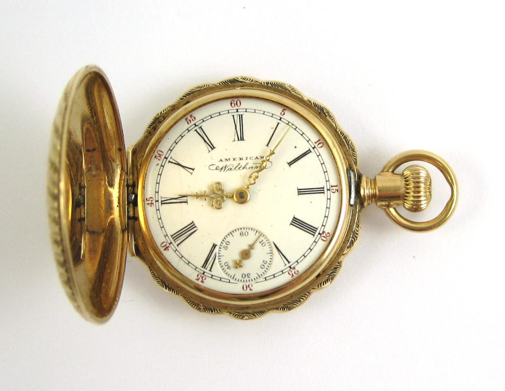 FOURTEEN KARAT GOLD HUNTER CASE