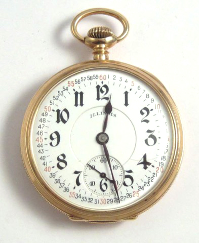 FOURTEEN KARAT GOLD OPEN FACE