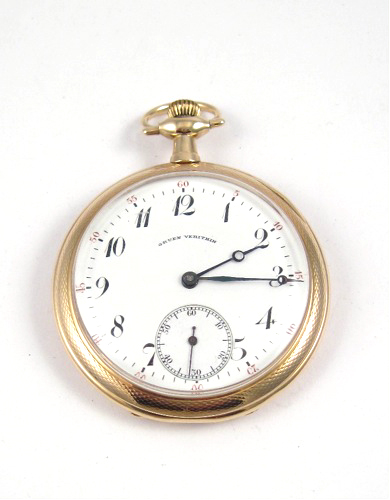 FOURTEEN KARAT GOLD OPENFACE POCKET