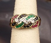 FOURTEEN KARAT GOLD RING WITH