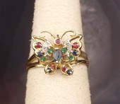 FOURTEEN KARAT GOLD RING WITH