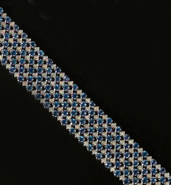 Fourteen-Karat White Gold, Sapphire