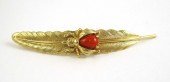 FOURTEEN KARAT YELLOW GOLD BEE