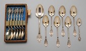 Fourteen Medallion silver spoo