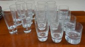 FOURTEEN PIECE CRYSTAL BAR SET