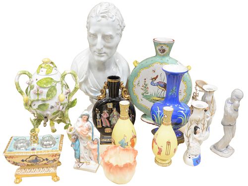 FOURTEEN PIECE LOT OF PORCELAIN, TO