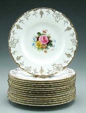Fourteen Royal Crown Derby pla