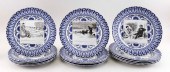 FOURTEEN ROYAL DOULTON PLATES