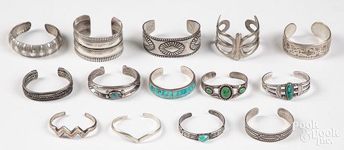 FOURTEEN SILVER CUFF